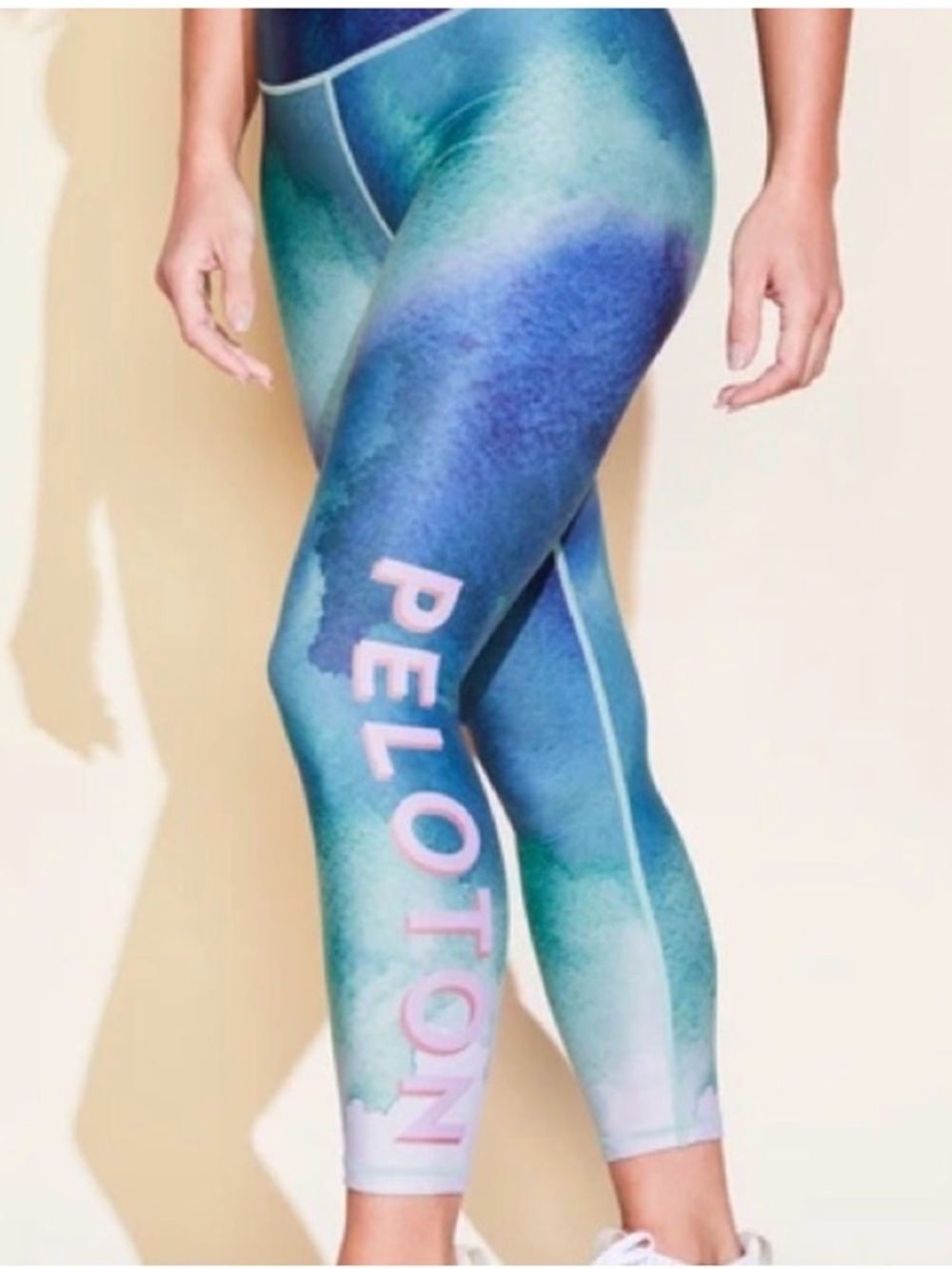 Terez Green & Teal Peloton Print Leggings